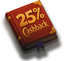 The spellbook of the 25% cashback kept for Rivo VIP accounts
